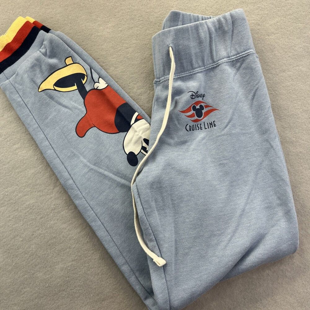 Disney Cruise Line Joggers Womens Small Sweatpants Pull On Minnie Mouse Lounge